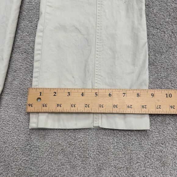 Abercrombie & Fitch Cargo Wide Leg Pants Womens 26/2S Short Khaki Cotton Utility - Picture 15 of 16